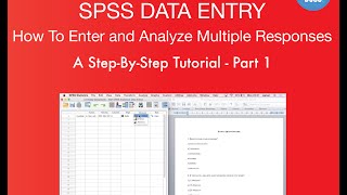 SPSS Data Entry  Multiple Responses In SPSS  Part 1 [upl. by Arotahs]