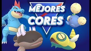 ¡TOP 6 MEJORES CORES DE LA LIGA SUPER ¿QUE SON Y ¿COMO ARMARLOS  POKEMON GO [upl. by Atnamas]