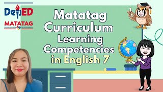 DEPED MATATAG CURRICULUM LEARNING COMPETENCIES IN ENGLISH 7 [upl. by Charles]