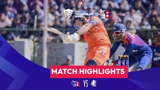 Nepal vs Netherlands  Final Match Highlights [upl. by Colville]