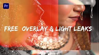 Free Overlay amp Light Leak For Adobe Premiere Pro 2023  Free Download Transition Pack [upl. by Alarice]