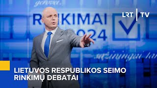 LR Seimo rinkimų debatai  20241007 [upl. by Furgeson937]