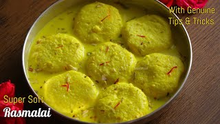 Rasmalai recipe in telugu with Real TipsampTricksrasmalai recipe by vismai food How to make rasmalai [upl. by Sivra]