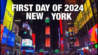 New York City LIVE Manhattan on New Year’s Day 2024 January 1 2024 [upl. by Grishilde]