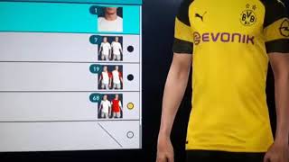 Borussia Dortmund kits 2019 PES 2018 PS3 [upl. by Enirol]