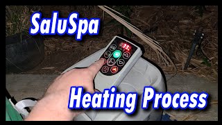 The heating process  LayZSpa Coleman Saluspa BestWay Saluspa Inflatable Spas [upl. by Anem263]