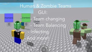 Human amp Zombie Team Change GUI  More RetroStudio [upl. by Westhead]