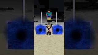 Herobrine  Ghost Rider Balancing Bigger and Bigger Bedrock on a Bike Challenge minecraft shorts [upl. by Erreip]