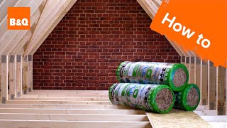 How to install loft insulation  DIY [upl. by Joleen789]