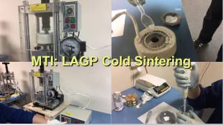 LAGP Cold Sintering Process Paste to Pellet [upl. by Santoro]