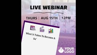 Webinar Announcement Template [upl. by Psyche]