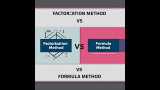 Factoriation vs formula method [upl. by Tobin]