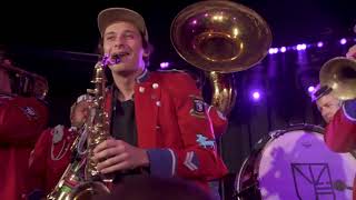 Flume  Rushing Back Live with MEUTE  Harley on Saxophone [upl. by Monto]