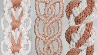 Top 3 Macrame Patterns for Stunning Creations  Master These Essential Techniques Today [upl. by Nibot200]