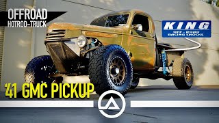 Supercharged GMC Truck KING Shock Equipped Offroad Hotrod Custom [upl. by Gibbons744]