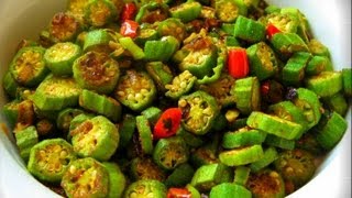 Vegetarian Curry Okra Recipe [upl. by Asoral]