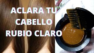 😱 ACLARA TU CABELLO CON ESTA POTENTE MASCARILLA RUBIO CLARO [upl. by Aitan]