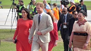 🇬🇧 Duke and Duchess of Sussex ❤️ Welcome to the Kingdom of Tonga 🇹🇴 [upl. by Alleusnoc]