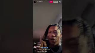 Digga D creates Fire Song on Instagram Live 17122 [upl. by Einolem38]