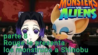 Monsters vs Aliens parte 8 Rouge le presenta los monstruos a Shinobu [upl. by Jamey]