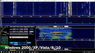 Icom 7300 Panadapter HDSDR Demo [upl. by Anyat30]