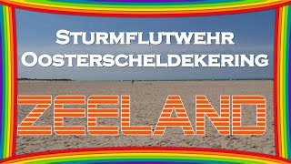 Zeeland Oosterschelde das weltgrößte Sturmflutwehr Oosterscheldekering teil der Deltawerke 4K [upl. by Hagerman]