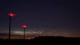 Nachtleuchtende Wolken  noctilucent clouds 08100613  Niedersachsen [upl. by Wilfreda]