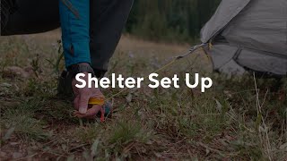 Gossamer Gear Shelter Set Up [upl. by Nisaj]