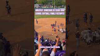 WESLACO GRAND SLAM COMPLETES GREATEST COMEBACK IN TEXAS SOFTBALL HISTORY [upl. by Bela]