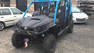 2016 CanAm Commander MAX XT 1000 in Matte Black  Octane Blue [upl. by Hawkins]