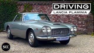 LANCIA FLAMINIA GT 2800 3C 1964  Test drive in top gear with V6 engine sound  SCC TV [upl. by Aay]