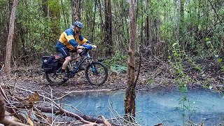 Munda Biddi  Quinninup Pemberton and a VERY wet and slippery bike trail [upl. by Huxham]