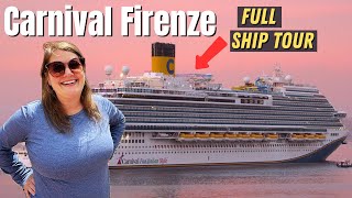 CARNIVAL FIRENZE FULL SHIP TOUR Carnivals Newest Ship [upl. by Alikam]