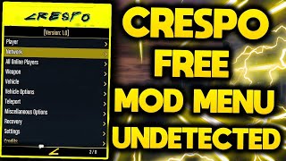 FR TUTO  INSTALLER UN MOD MENU GRATUIT GTA 5 ONLINE PC 157 CRESPO 22 MOD MENU UNDETECTABLE [upl. by Dela]