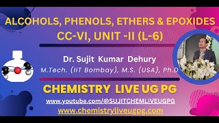 ALCOHOLS PHENOLS ETHERS LECTURE 6 CC VI UNIT II SEM III [upl. by Anirdna]