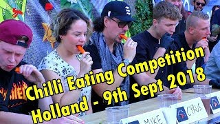 Chilli Eating Competition  Eindhoven Netherlands  Holland   September 9th 2018 [upl. by Leinto]