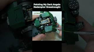 Painting A Dark Angels Primaris Redemptor Dreadnought Abridged  Warhammer 40K [upl. by Severson]