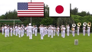 日米海軍軍楽隊の国歌合同演奏 お台場 [upl. by Ardnas]