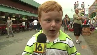 Apparently kid interviewed at Pennsylvania county fair [upl. by Statis]