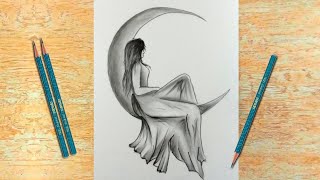 How to Draw Pencil Sketch for Beginners step by step  Creative Drawing Ideas  47 [upl. by Airbas]