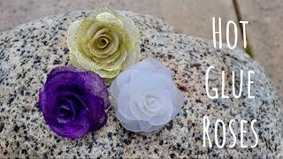 DIY Hot Glue Roses ♥︎ [upl. by Tomasina92]