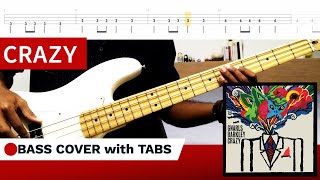 Crazy  Gnarls Barkley BASS COVER  TABS [upl. by Eradis]