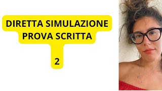 DIRETTA SIMULAZIONE PROVA SCRITTA [upl. by Bertha]