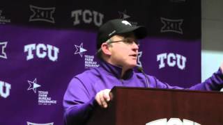 Gary Patterson postgame of TCUs 2821 win vs Baylor [upl. by Vladimir]