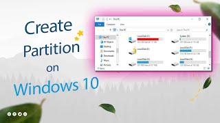 How to create Partition on Windows 10 in Tamil [upl. by Jehu933]