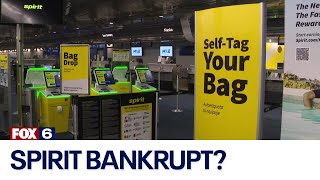 Spirit Airlines files for bankruptcy  FOX6 News Milwaukee [upl. by Aleiram655]