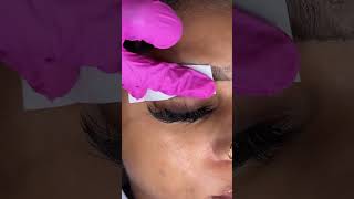 Satisfying brow wax browlamination satisfying makeup lashes browmapping [upl. by Anidal]