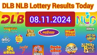 DLB NLB All Lottery Results 08112024 සියලුම DLB NLB ලොතරැයි ප්‍රතිඵල DLB NLB Lottery Result [upl. by Eidda]