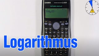 Logarithmus richtig eingeben Casio fx 82 ES Tutorial [upl. by Ahsienahs]