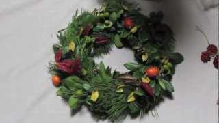 How to Make a Christmas Wreath from a Wire Hanger [upl. by Saudra807]